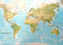 Freytag Berndt World Map, physical, laminiert