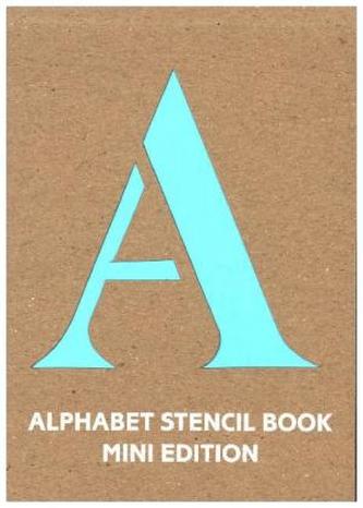 Alphabet Stencil Book Mini (blue)