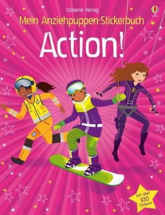 Mein Anziehpuppen-Stickerbuch: Action!