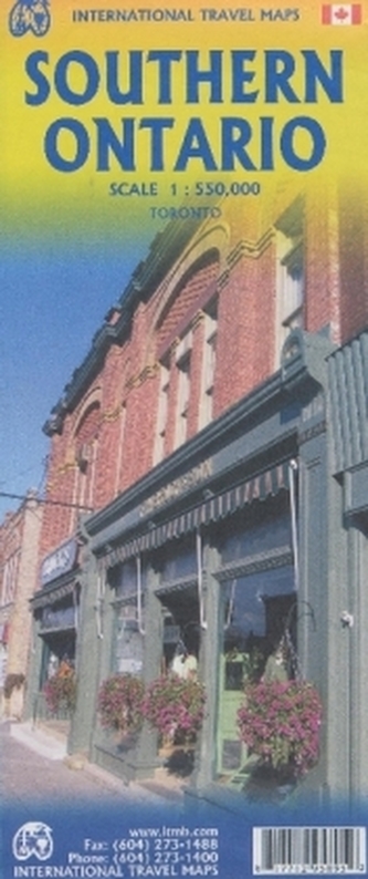 International Travel Map ITM Southern Ontario. Ontario Sud