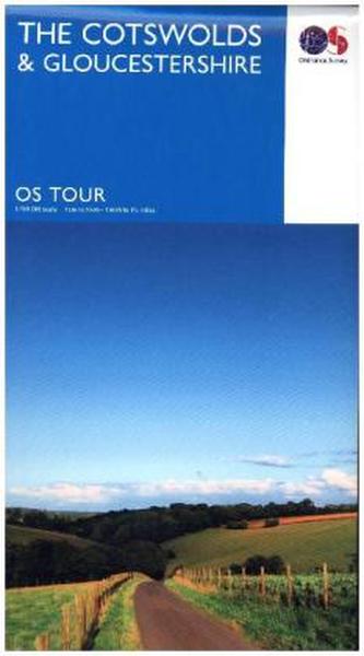 Touring Map The Cotswolds & Gloucestershire