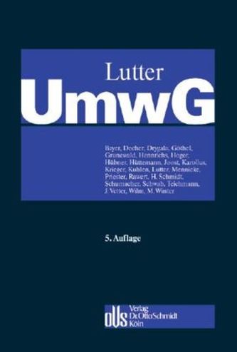 Umwandlungsgesetz (UmwG), Kommentar, 2 Bde.