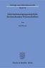 Informationszugangsansprüche des forschenden Wissenschaftlers