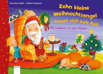 Zehn kleine Weihnachtsengel freuen sich aufs Fest