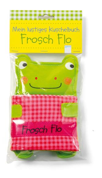 Mein lustiges Kuschelbuch. Frosch Flo, Stoffbilderbuch