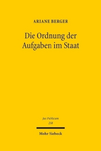 Die Ordnung der Aufgaben im Staat