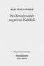 Das Konzept einer negativen Dialektik