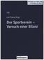 Der Sportverein - Versuch einer Bilanz