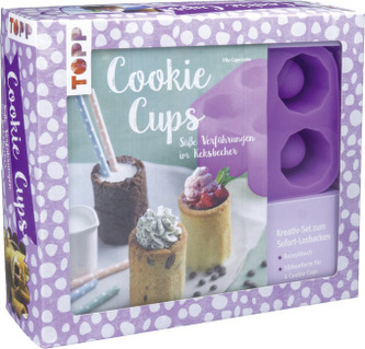 Cookie Cups, Süße Verführungen im Keksbecker, m. Silikon-Backform
