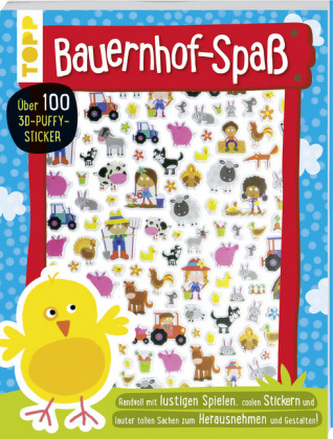 3D-Sticker- und Rätselbuch: Bauernhof-Spaß