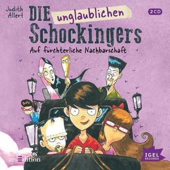 Die unglaublichen Schockingers - Auf fürchterliche Nachbarschaft, 2 Audio-CDs