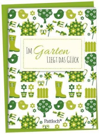Im Garten liegt das Glück, Spruch-Heftchen mit Kuvert