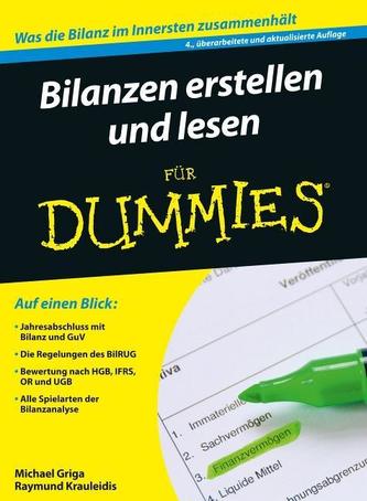 Bilanzen erstellen und lesen für Dummies