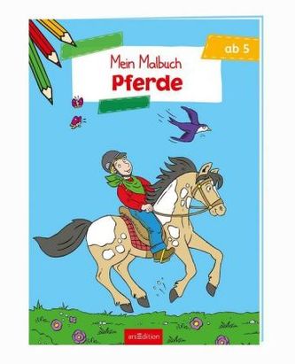 Mein Malbuch - Pferde