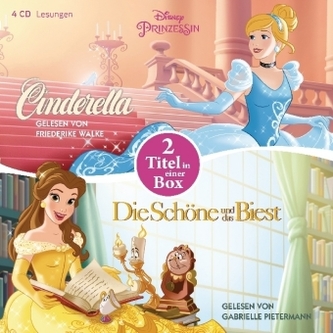 Disney Prinzessin: Die Schöne und das Biest - Cinderella, 4 Audio-CDs Disney Prinzessin: Die Schöne und das Biest - Cinderella, 4 Audio-CDs