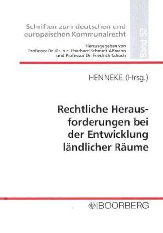 Rechtliche Herausforderungen bei der Entwicklung ländlicher Räume