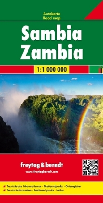 Freytag & Berndt Autokarte Sambia. Zambia. Zambie