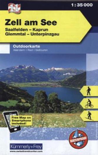 Kümmerly & Frey Outdoorkarte Österreich - Zell am See