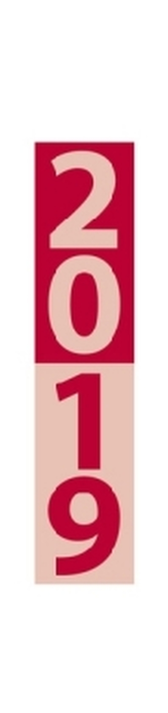 Streifenplaner Compact Rot 2019