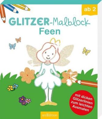 Glitzer-Malblock Feen