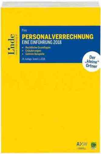 Personalverrechnung: eine Einführung 2018 (f. Österreicht)