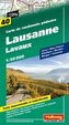 Hallwag Outdoor Map Lausanne, Lavaux, Wanderkarte