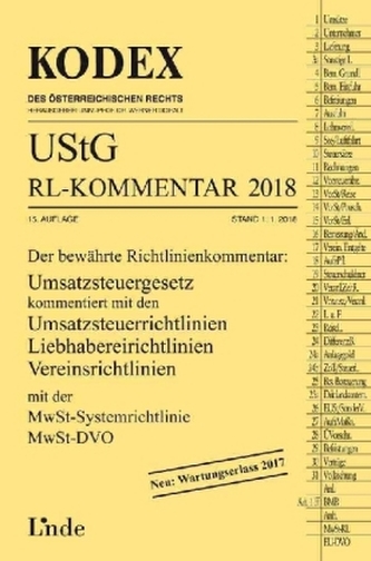 KODEX UStG-Richtlinien-Kommentar 2018