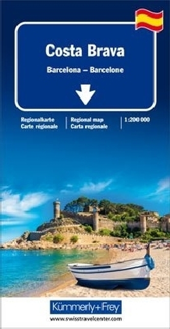 Kümmerly & Frey Regionalkarte Costa Brava / Barcelona