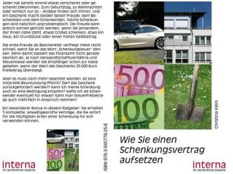 Wie Sie einen Schenkungsvertrag aufsetzen Wie Sie einen Schenkungsvertrag aufsetzen