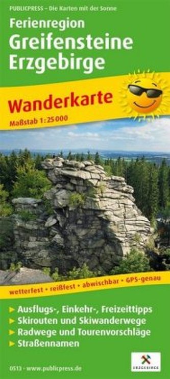 PUBLICPRESS Wanderkarte Ferienregion Greifensteine Erzgebirge PUBLICPRESS Wanderkarte Ferienregion Greifensteine Erzgebirge