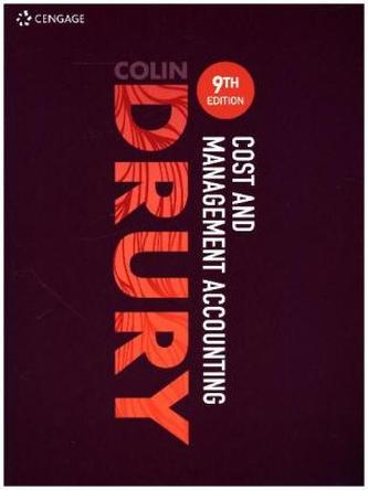 Cost and Management Accounting