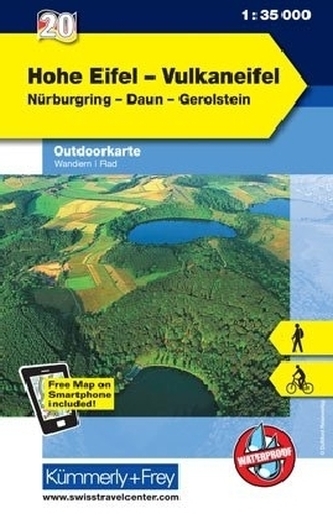 Kümmerly & Frey Outdoorkarte Hohe Eifel, Vulkaneifel Kümmerly & Frey Outdoorkarte Hohe Eifel, Vulkaneifel