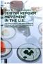 Jewish Reform Movement in the US