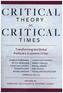 Critical Theory in Critical Times