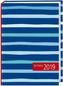 Kalenderbuch Streifen blau 2019