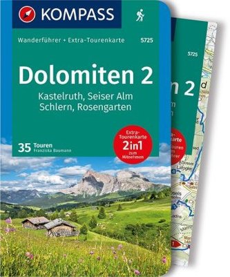 Kompass Wanderführer Dolomiten, m. 1 Karte. Bd.2