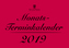 Monatsterminkalender 2019