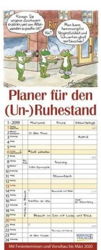 Planer für den (Un-)Ruhestand 2019
