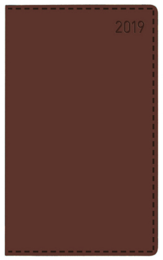 Buchkalender Daily Timer Compact Tizio braun 2019