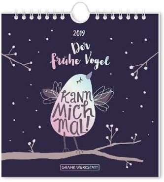 Der frühe Vogel 2019, Postkartenkalender