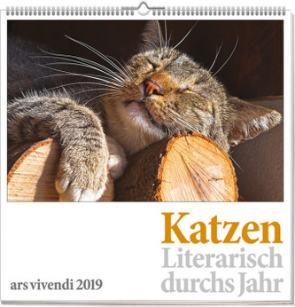 Wandkalender: Katzen - Literarisch durchs Jahr 2019