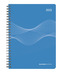 Wochenplaner mit Wire-O, PP blau 2019