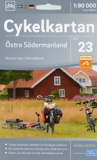 Cykelkartan Norstedts Radwanderkarte Östra Södermanland