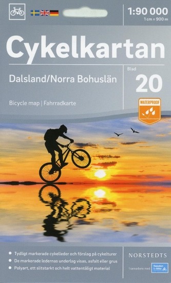 Cykelkartan Norstedts Radwanderkarte Dalsland/Bohuslän