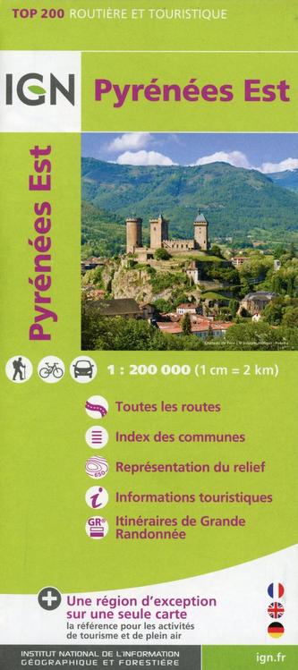 IGN Karte, Routière et Touristique Pyrénées Est