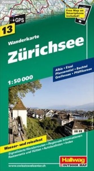 Hallwag Outdoor Map Zürichsee