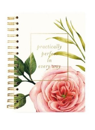 Hard Bound Journal: Coral Floral Pracitcally Perfect - Hardcover-Notizbuch mit stabiler Ringbindung: korall-geblümt praktisch pe