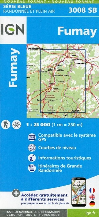 IGN Karte, Serie Bleue Fumay