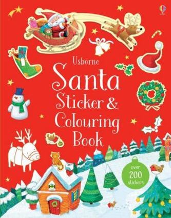 Santa Sticker & Colouring Book