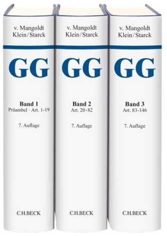 Kommentar zum Grundgesetz (GG), 3 Bde. zur Subskription